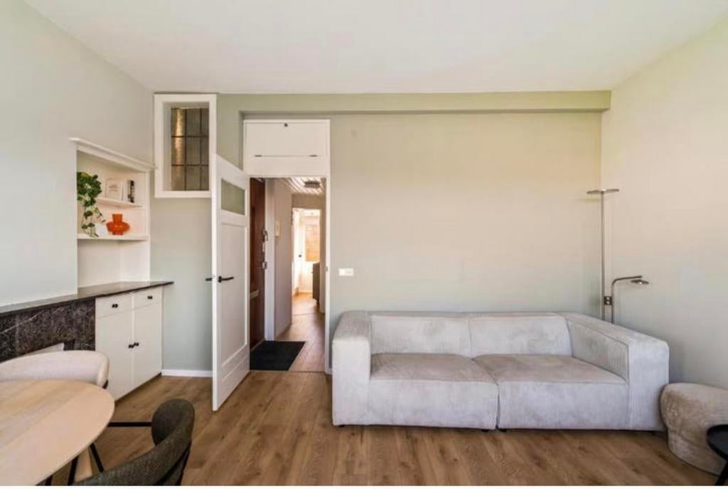 Beige 3 zits bank, Huis en Inrichting, Ophalen, Gebruikt, Driepersoons, 75 tot 100 cm