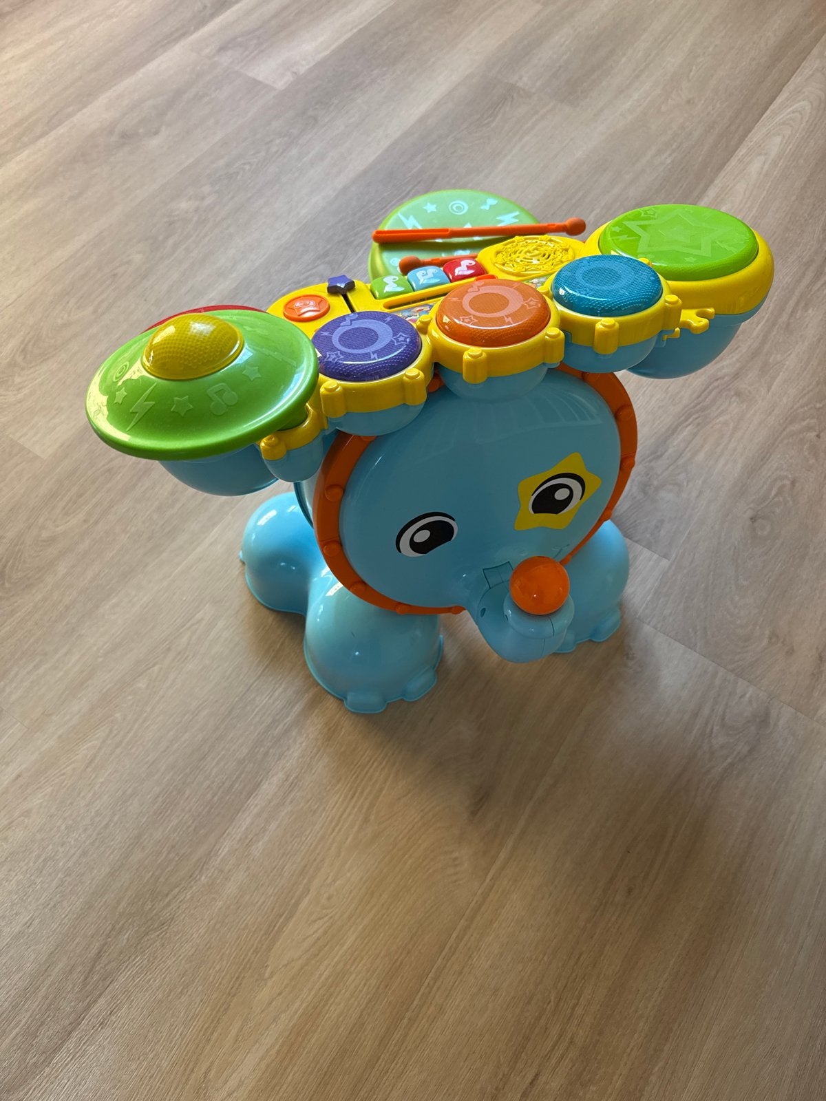 VTech Baby Olifant Drumstel met Licht en Geluid, Ophalen, Zo goed als nieuw, Overige typen, Met licht