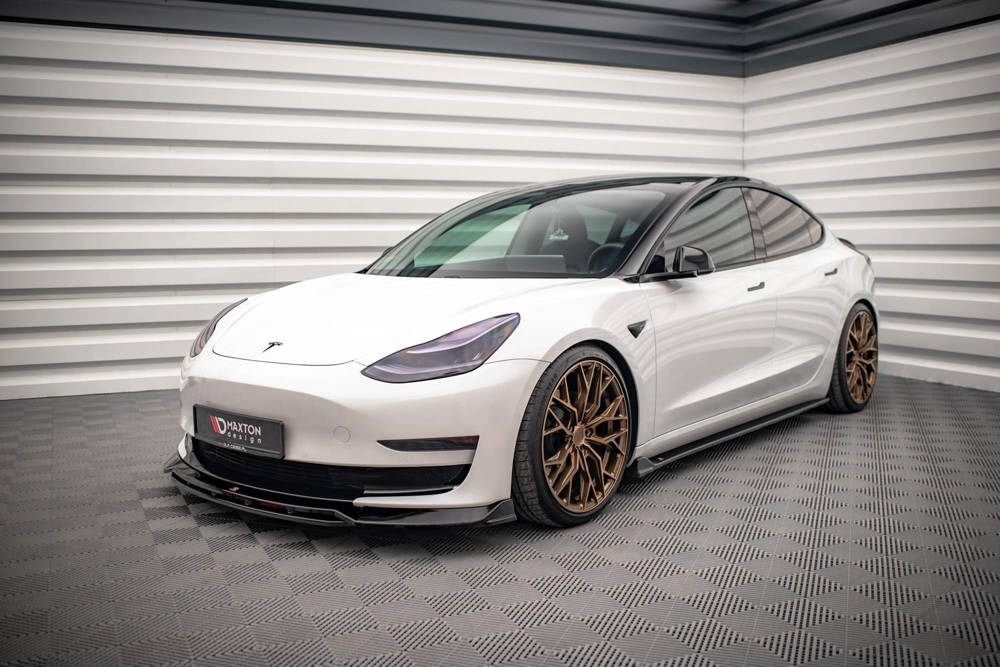 Voorlip sideskirt achterlip diffuser spoiler - Tesla Model 3, Ophalen of Verzenden