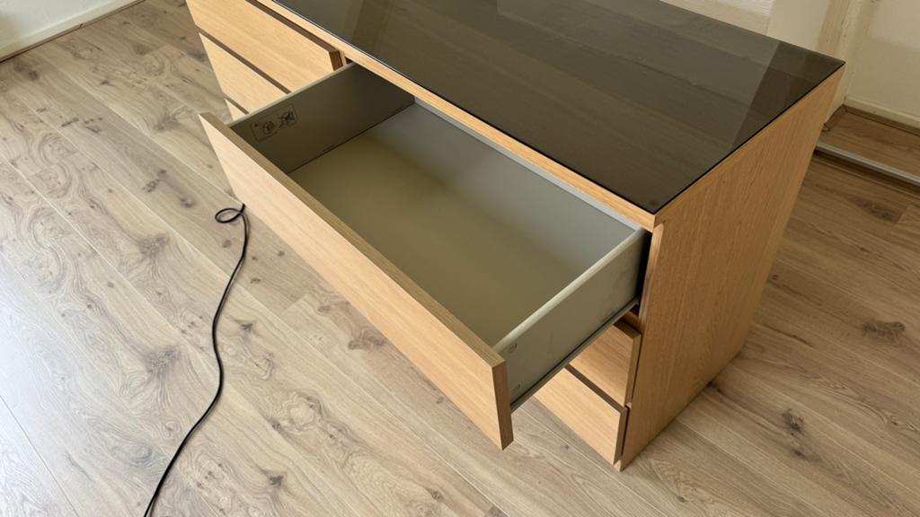 IKEA MALM ladekast met 6 lades, Huis en Inrichting, Ophalen, Gebruikt, 5 laden of meer, 100 tot 150 cm