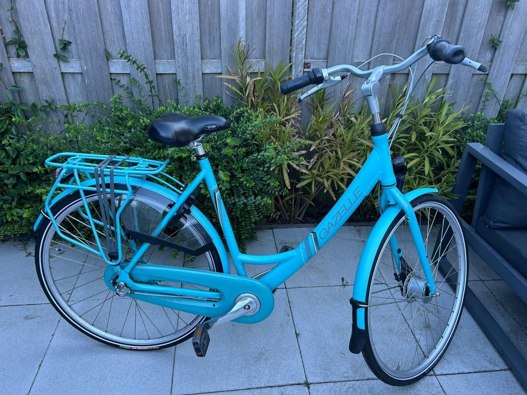 Gazelle Esprit Ltd damesfiets - lichtblauw, 55 cm, Ophalen, Versnellingen, Gazelle, 53 tot 56 cm