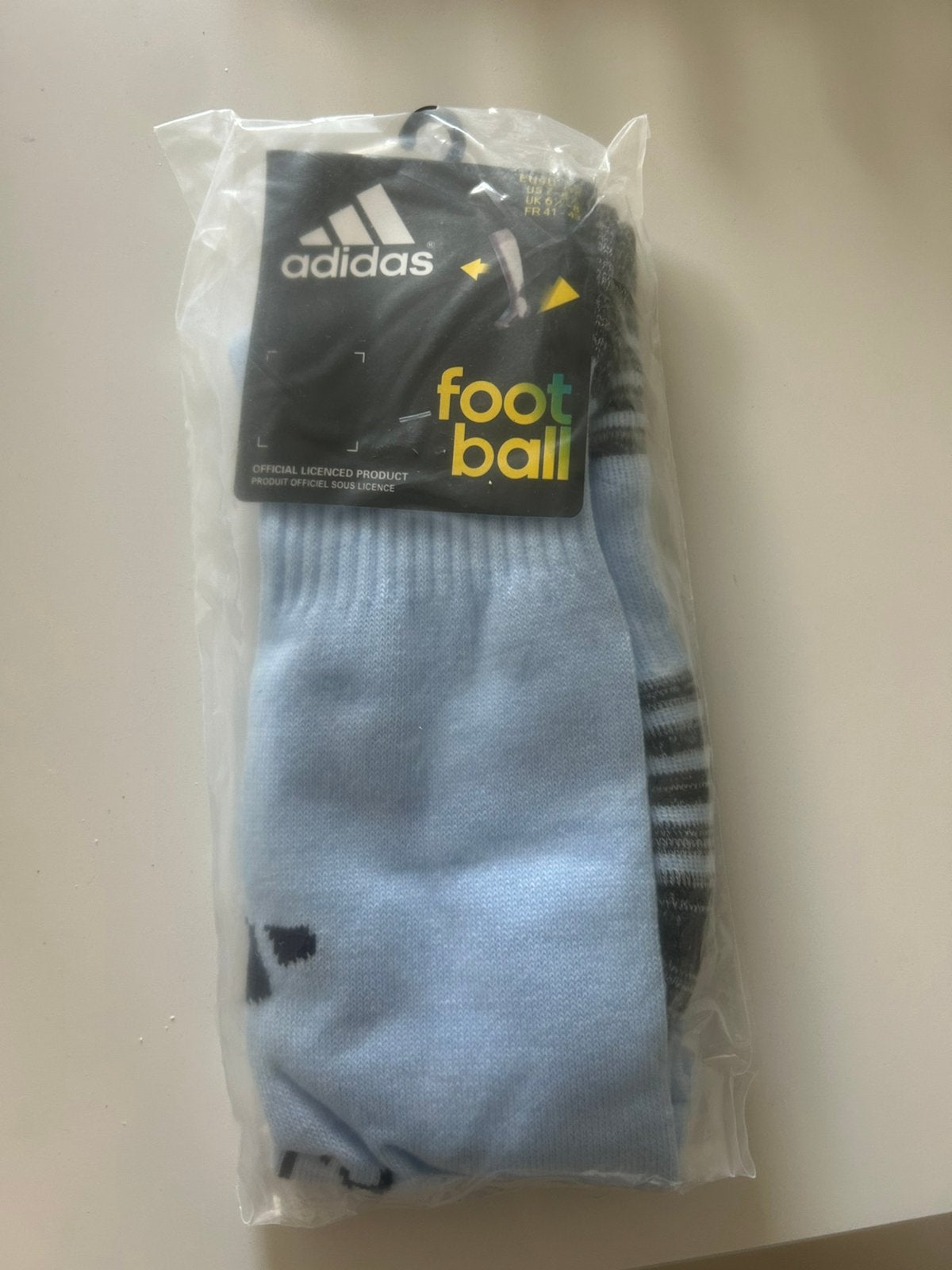Voetbalkousen nieuw in de verpakking, Adidas, Ophalen, Nieuw, Maat 39 t/m 42, Blauw