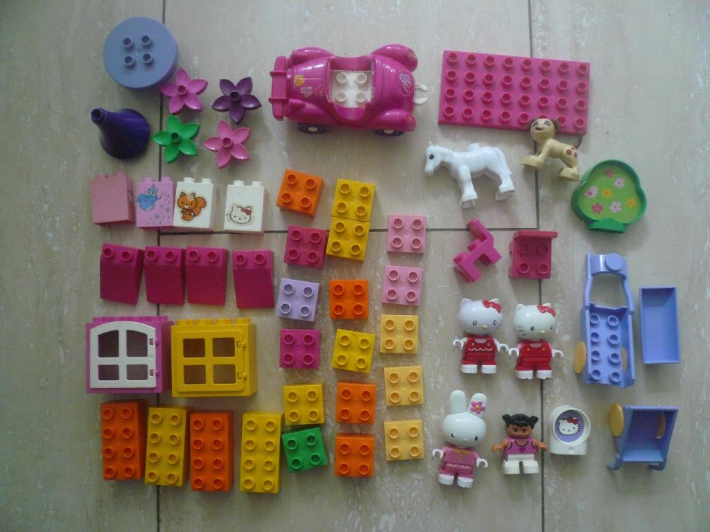 Duplo 52 stukjes pastel= VERKOCHT, Ophalen of Verzenden, Gebruikt, Duplo