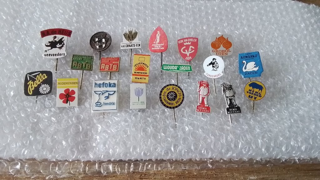 20 verschillende speldjes zaden, zaadhandel, veevoeders, Ophalen of Verzenden, Zo goed als nieuw, Overige onderwerpen
