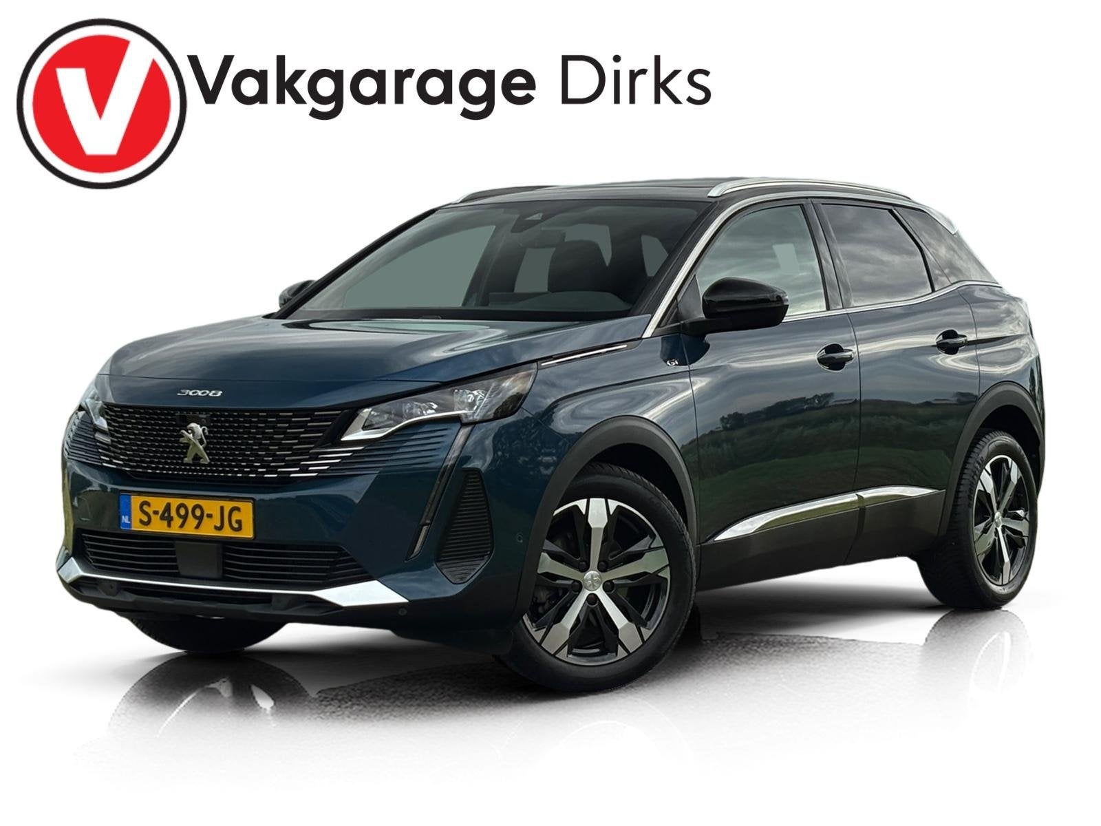Peugeot 3008 1.2 PureTech Aut8 GT Pack ✅ Pano ✅ ACC ✅, Auto's, Stof, Gebruikt, 1199 cc, Blauw