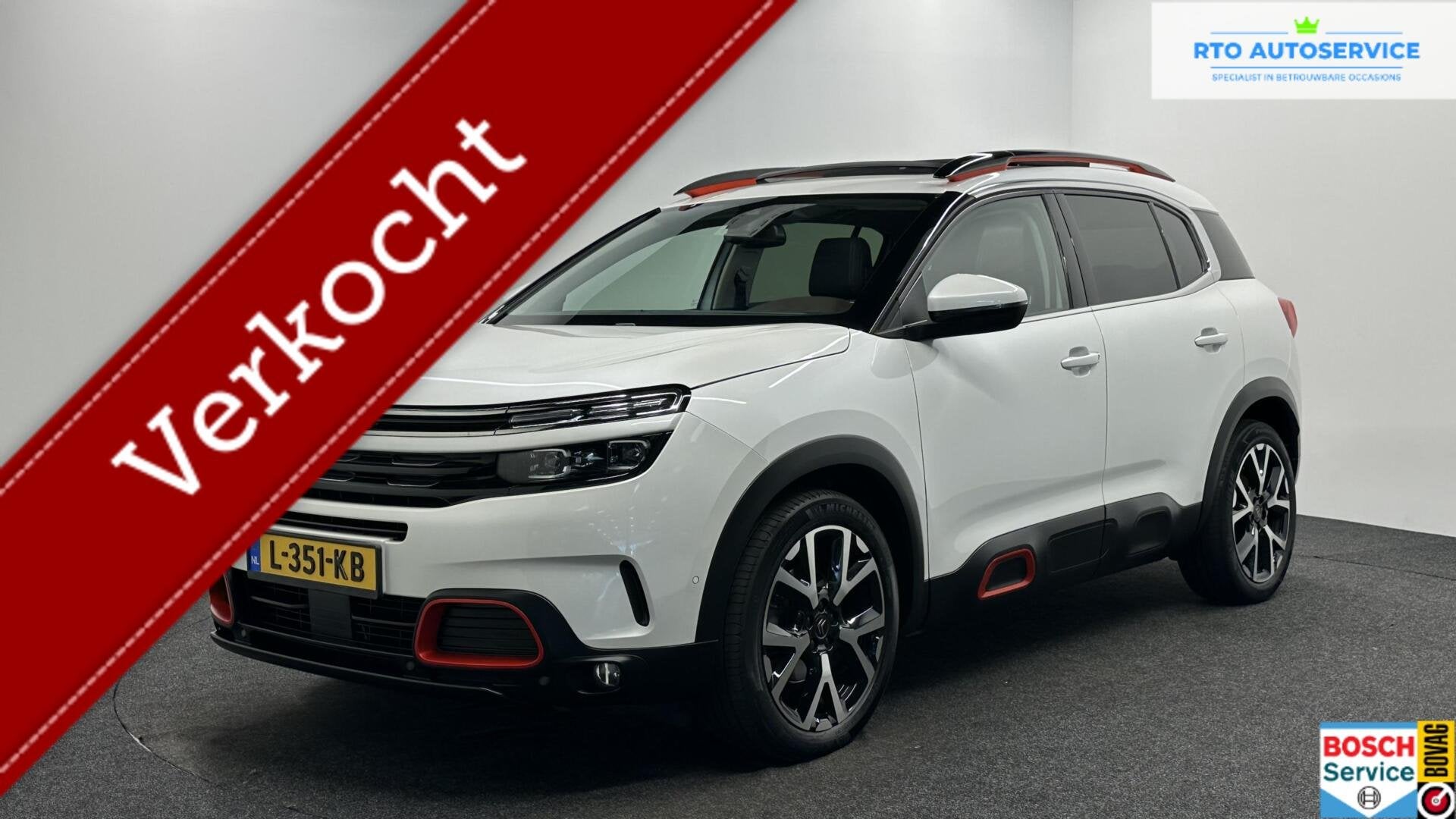 Citroen C5 Aircross 1.6 PureTech Shine LEER PANO ECC CAMERA, Auto's, Citroën, Gebruikt, Euro 6, 4 cilinders, C5 Aircross