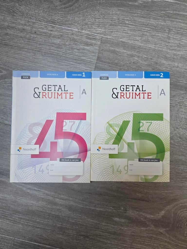 Wiskunde getal&ruimte havo deel 1 en 2, Ophalen of Verzenden, Zo goed als nieuw, Elektrisch, Overige merken