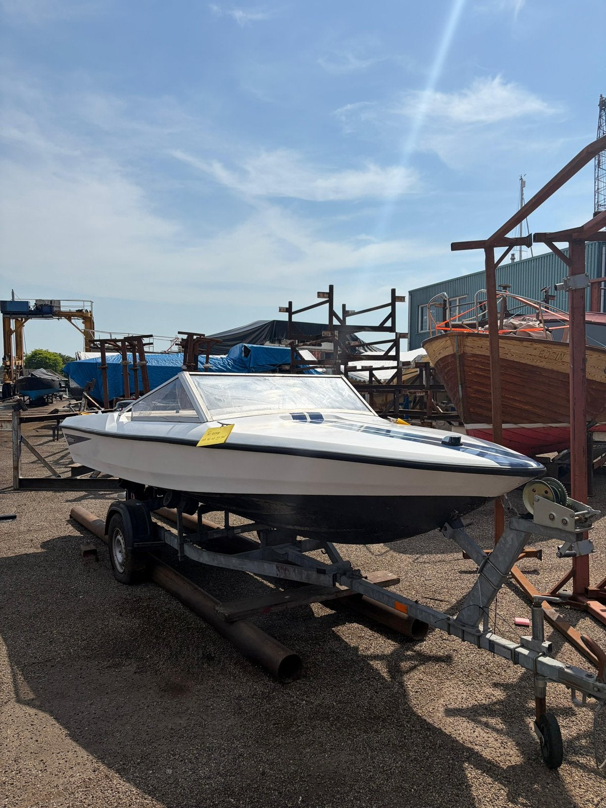 Fletcher speedboot | 9.9 pk Parsun motor  met knik trailer, Watersport en Boten, Speedboten, Ophalen, Overige merken, Gebruikt