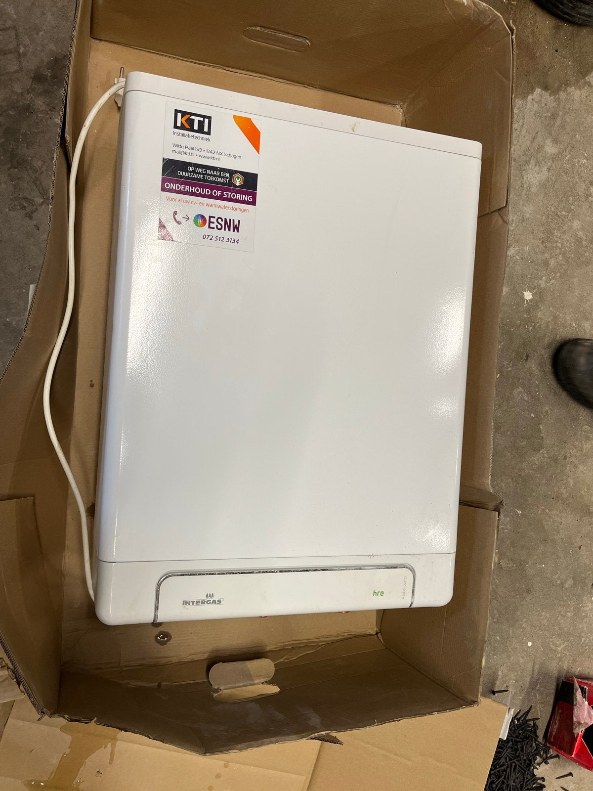Intergas Kombi Kompakt HRE 24/18 A CV-ketel, Ophalen, Aardgas, Boiler, Minder dan 3 jaar oud