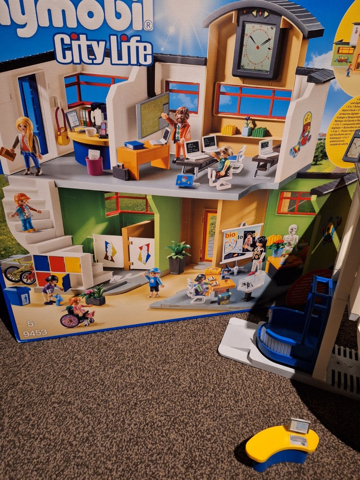 playmobil school 9453 met doos, Ophalen, Zo goed als nieuw, Complete set