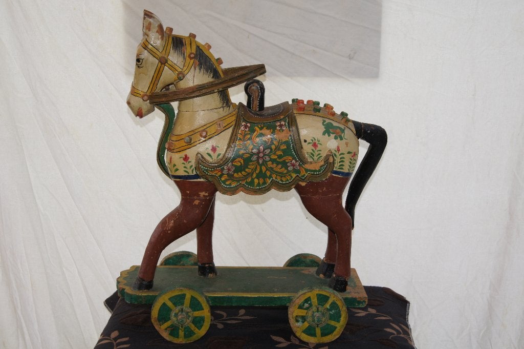 Speelpaard op wielen ( Handwerk, Ophalen of Verzenden