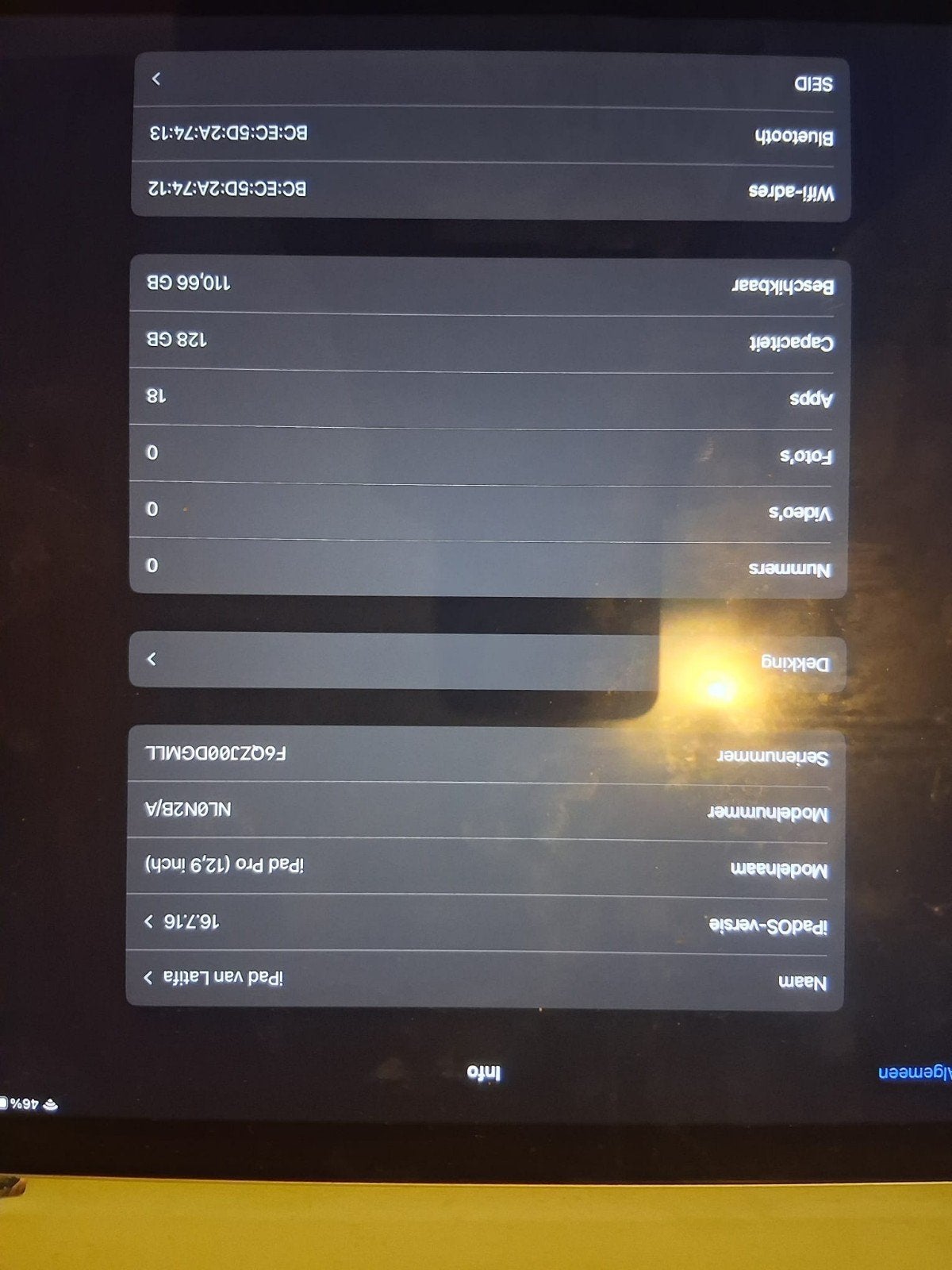 Apple iPad Pro 12,9 inch 128GB met oordopjes, Ophalen of Verzenden