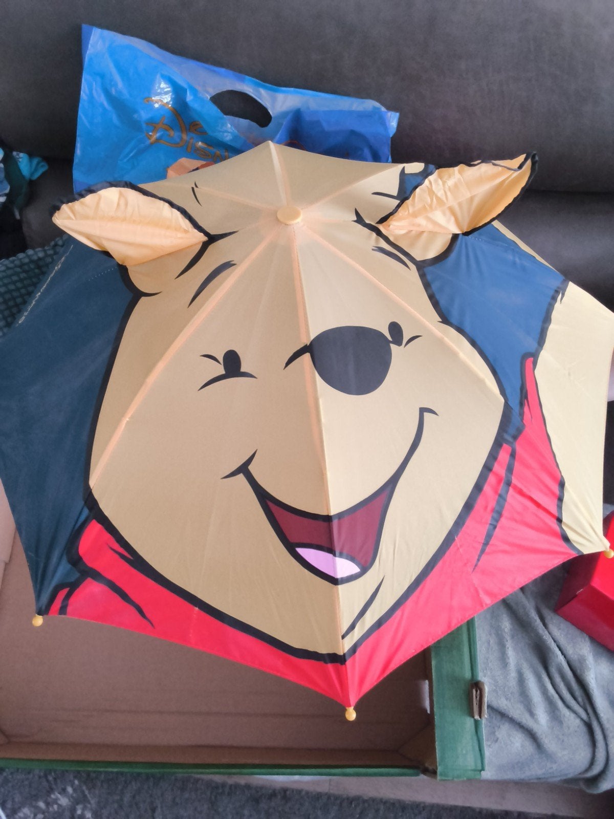 Kinderparaplu Winnie de Poeh - Disneyland Parijs, Ophalen, Zo goed als nieuw, Blauw