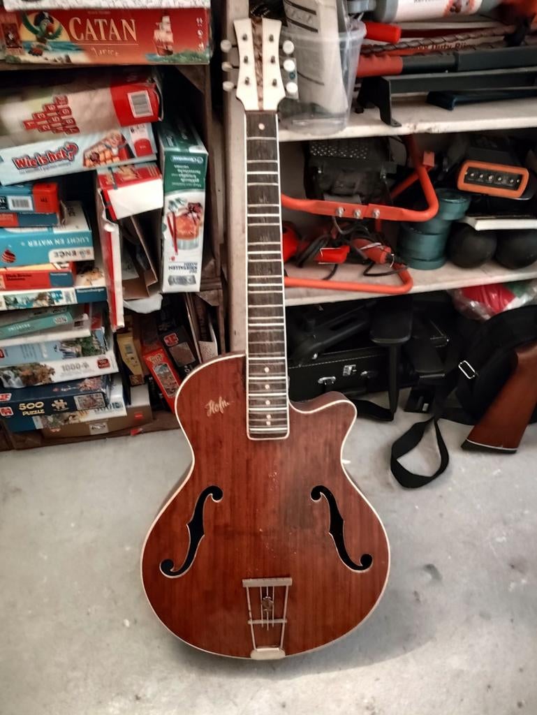 Hofner 456/s Archtop Gitaar met koffer - Vintage Hollow Body, Muziek en Instrumenten, Snaarinstrumenten | Gitaren | Elektrisch