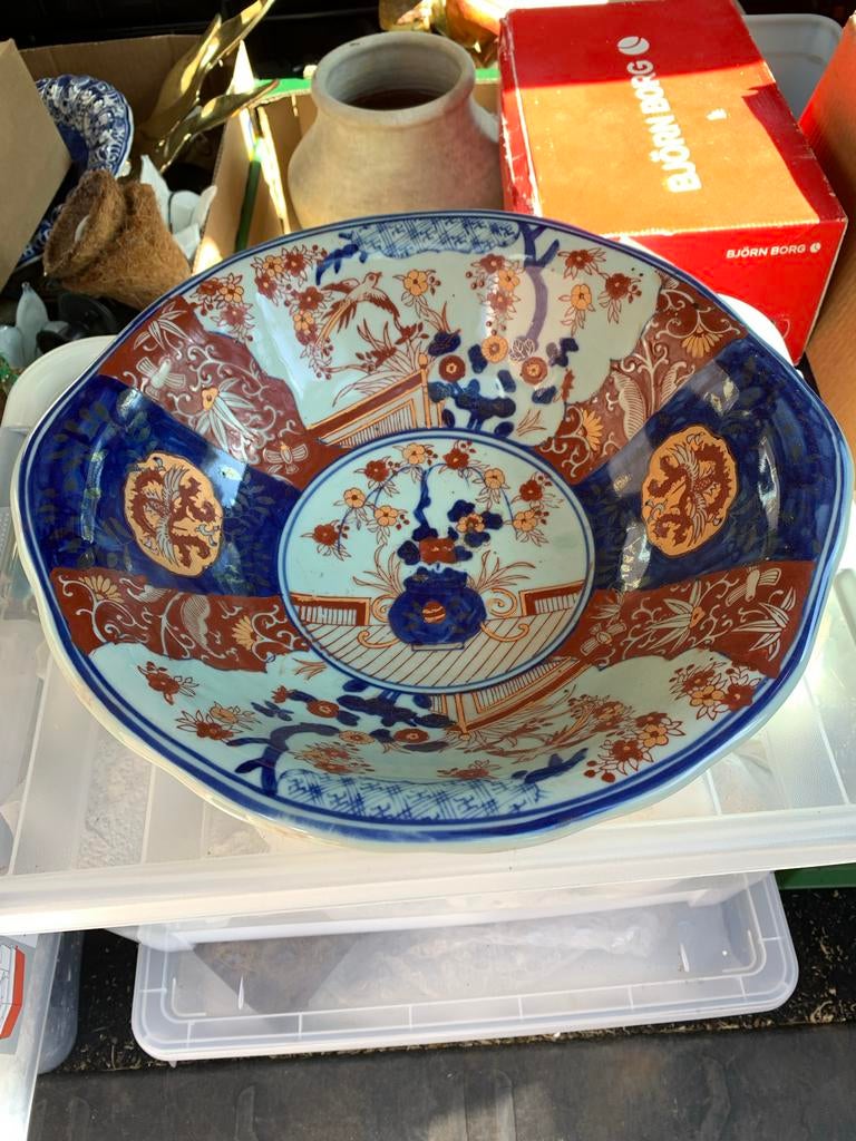 Antieke Chinese Imari Schaal - Rijk Gedecoreerd, Ophalen of Verzenden