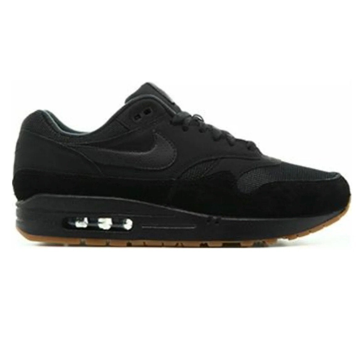 ZGAN ‘black gum’ sneakers Nike Air Max one maat 38,5, Ophalen of Verzenden, Zo goed als nieuw, Zwart