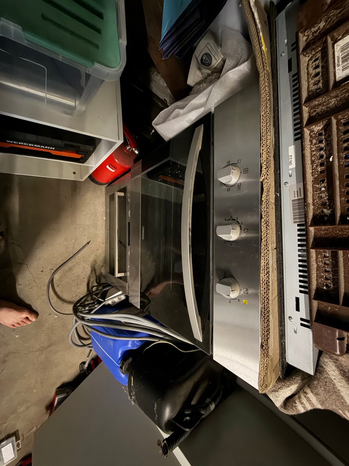 Zanussi inbouw oven met grill en heteluchtfunctie, Witgoed en Apparatuur, Gebruikt, Hete lucht, 60 cm of meer, Zanussi