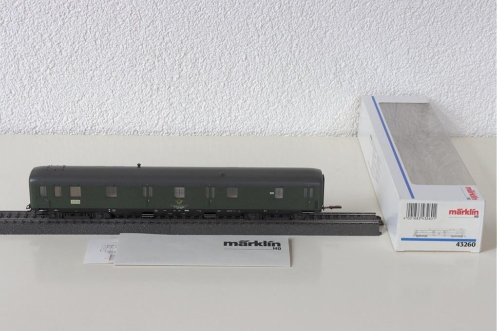 Märklin 43260 postwagon Deutsch Bundespost + verlichting ovp, Ophalen, Wisselstroom, Wagon, Märklin