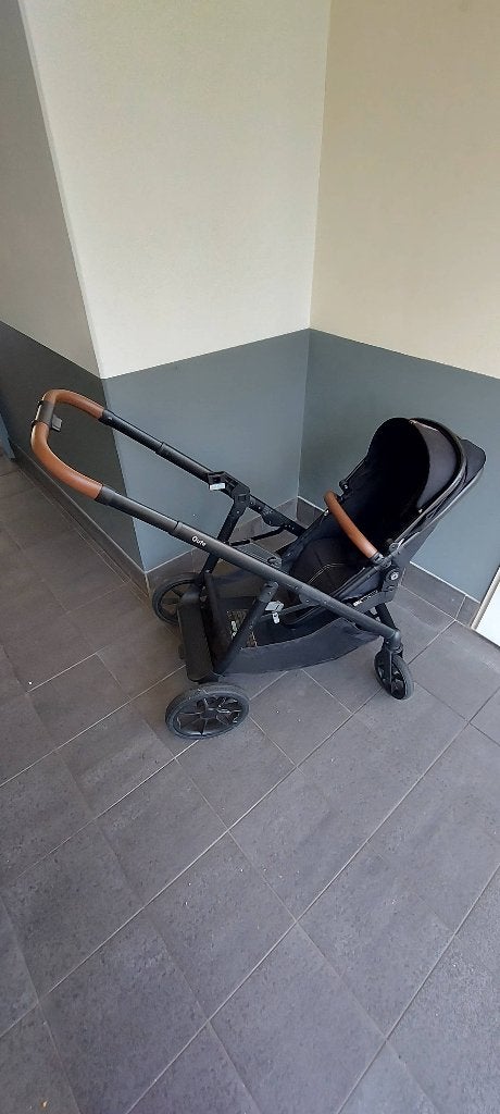 Qute Q-Twin Duowagen - Jeans Zwart, Ophalen, Gebruikt, Kinderwagen of Buggy