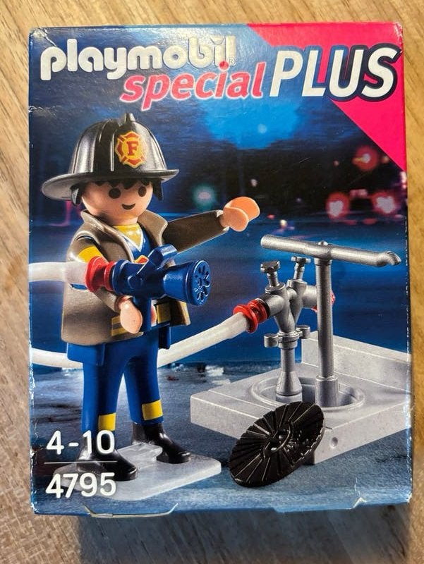 Playmobil Special Plus Brandweerman met Brandkraan 4795, Ophalen of Verzenden, Nieuw