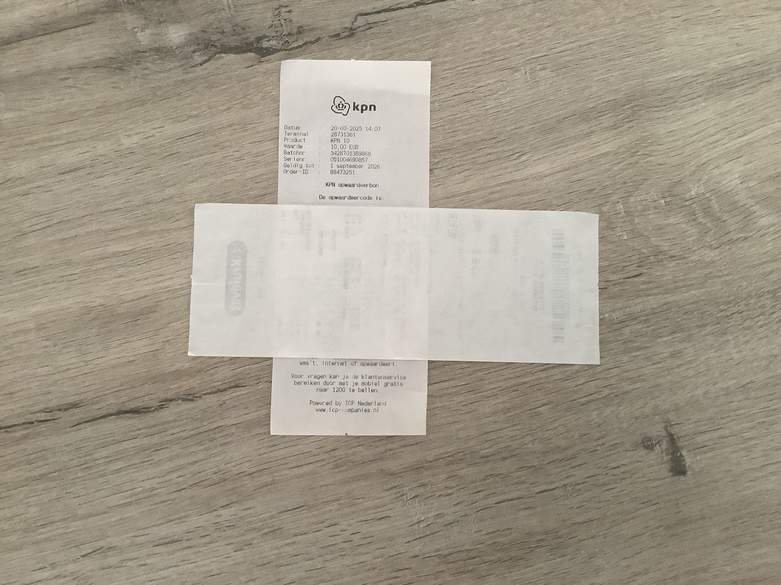 KPN opwaardeercode 10 euro/ € 10 beltegoed, Telecommunicatie, Ophalen of Verzenden, Nieuw