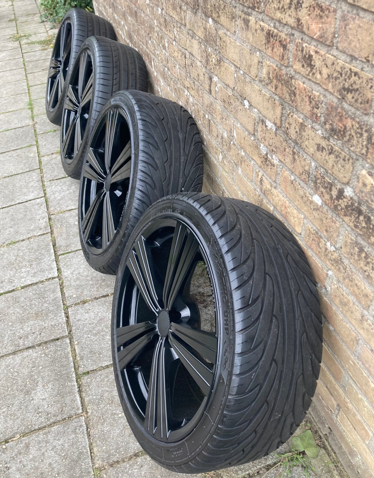 SUPERDIKKE SET 19” IN TOPSTAAT! ZGAN BANDEN 5x100 NU 250!!!, Banden en Velgen, 235 mm, Personenwagen, Zomerbanden