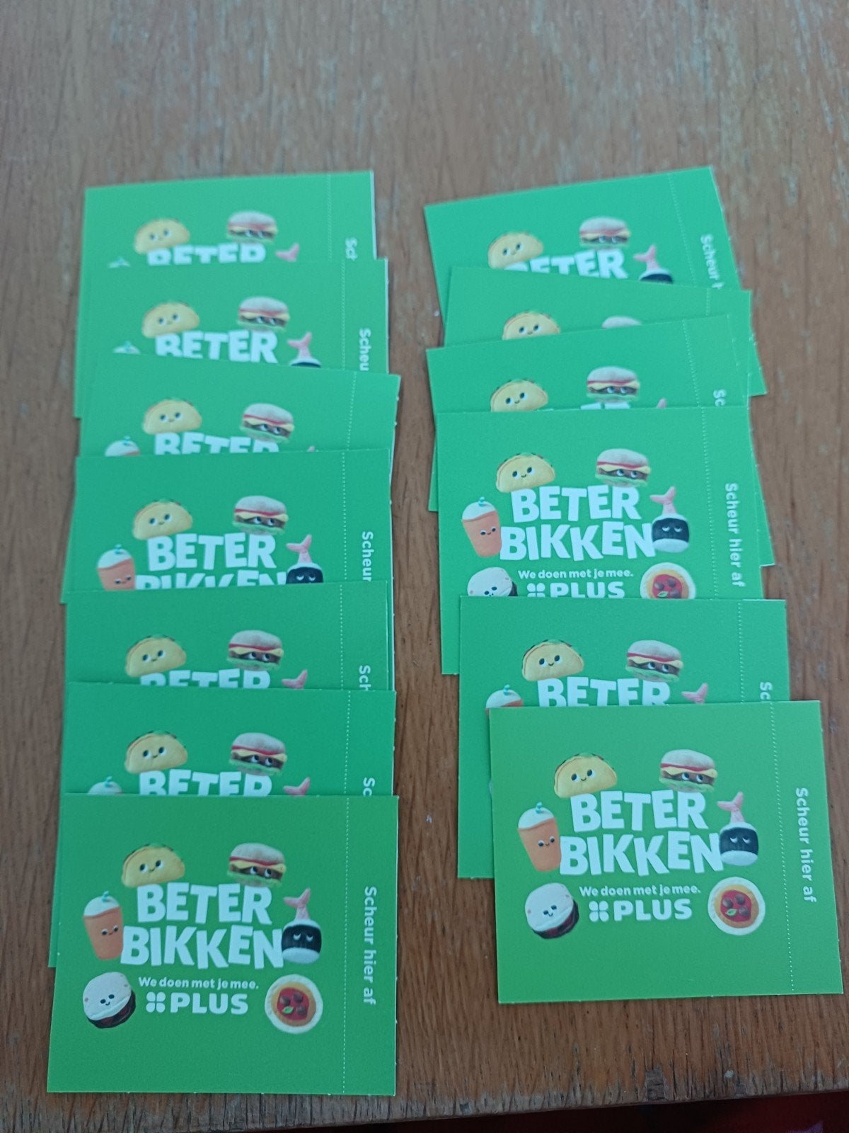 Beter Bikken spaarzegels PLUS, Verzenden