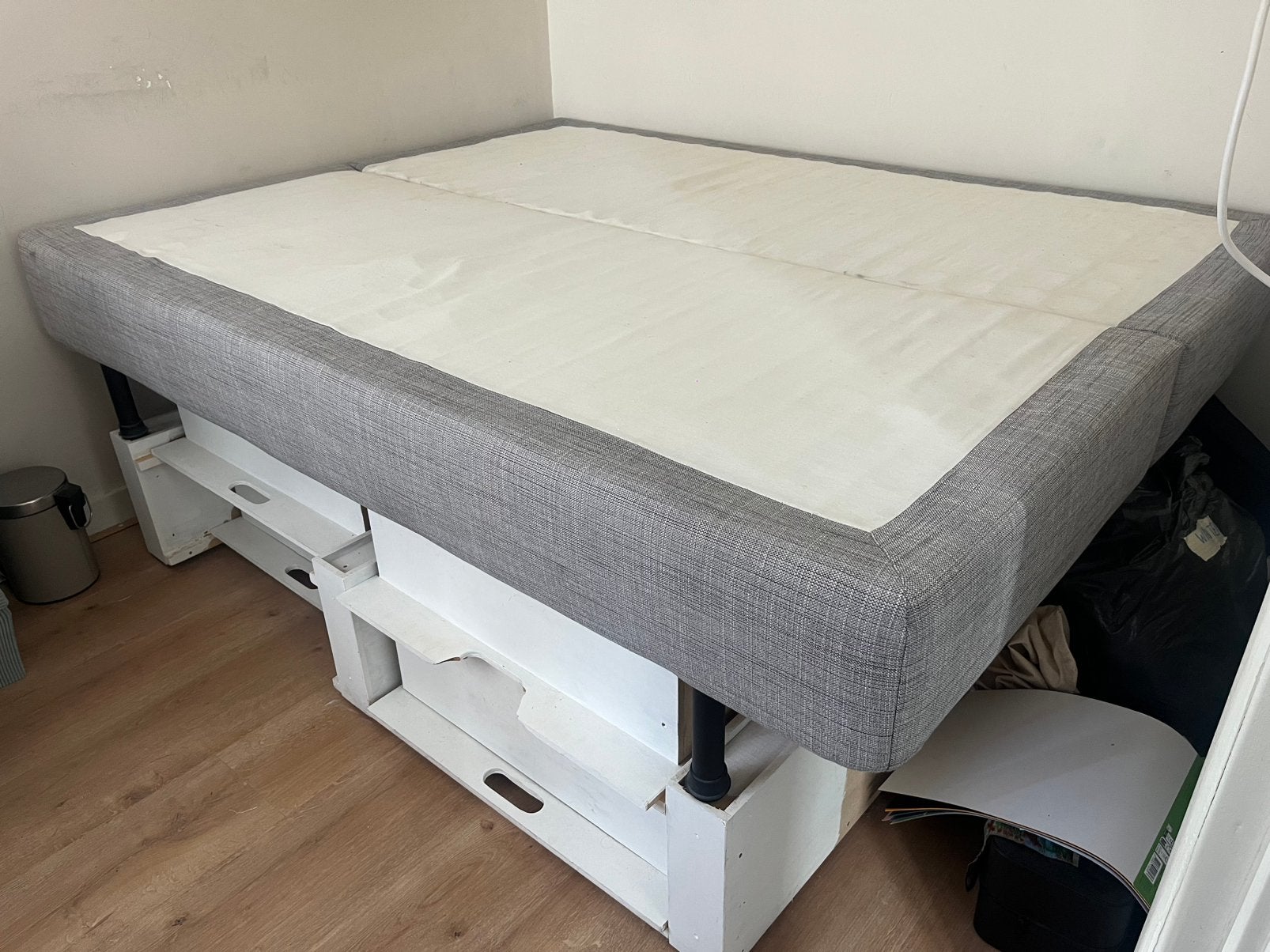 Boxspring IKEA twee bedden 90x200, Ophalen, 90 cm, Eenpersoons, Zo goed als nieuw