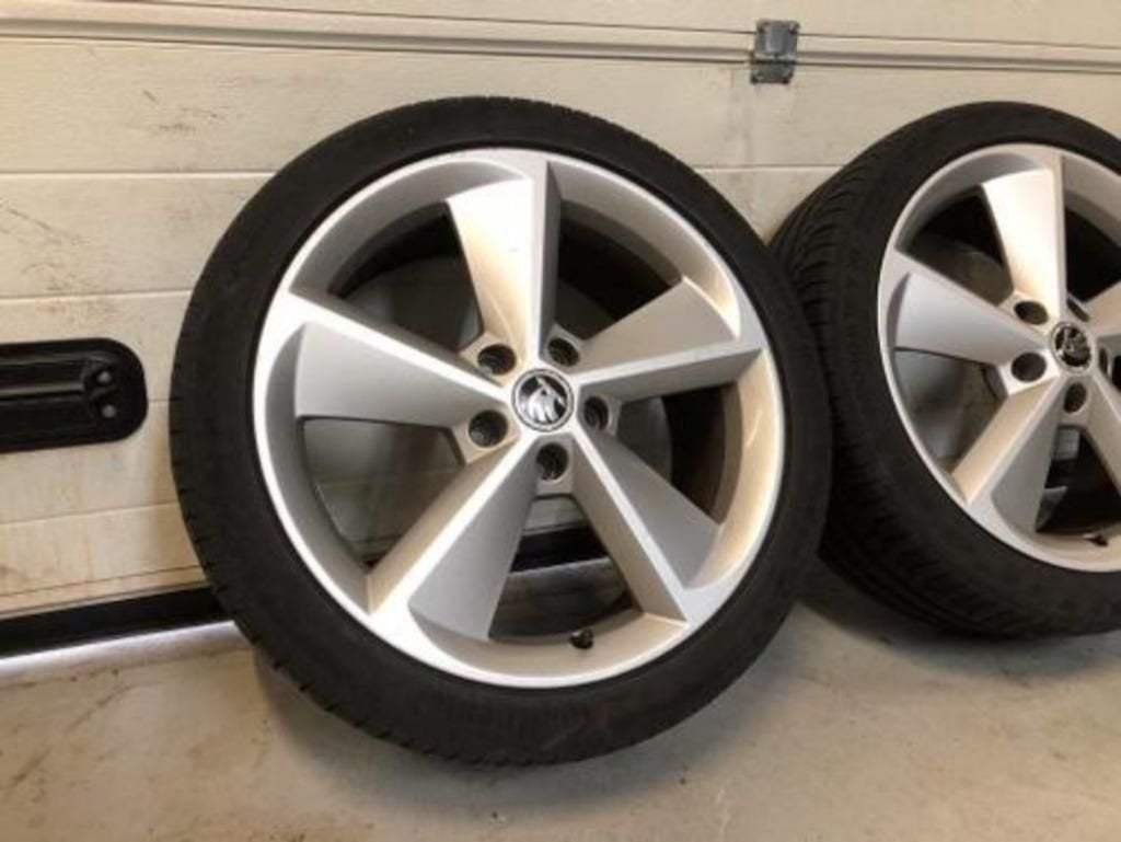 18inch Originele Skoda Seat VW Audi Velgen set! A-Merk Bande, 18 inch, Gebruikt, -, -