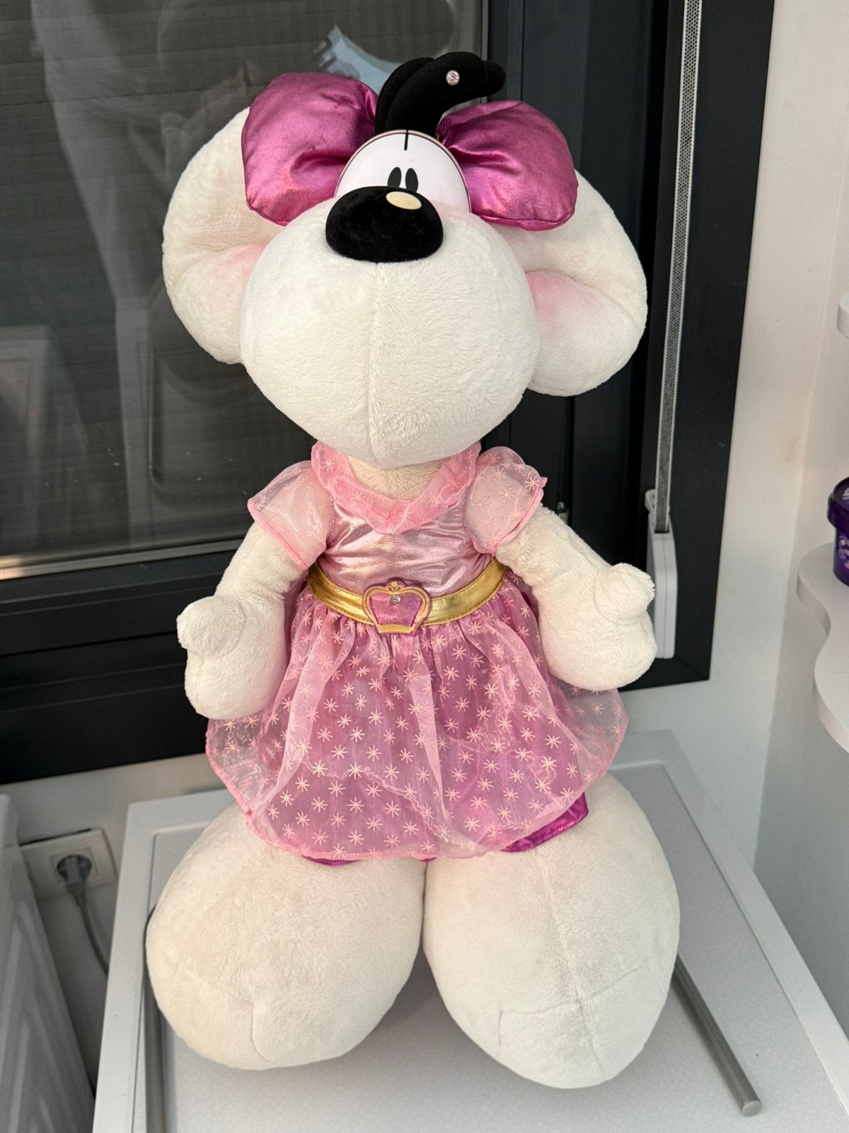 Diddlina koniging knuffel XL 65 cm zeldzaam, Ophalen of Verzenden, Zo goed als nieuw, Knuffel