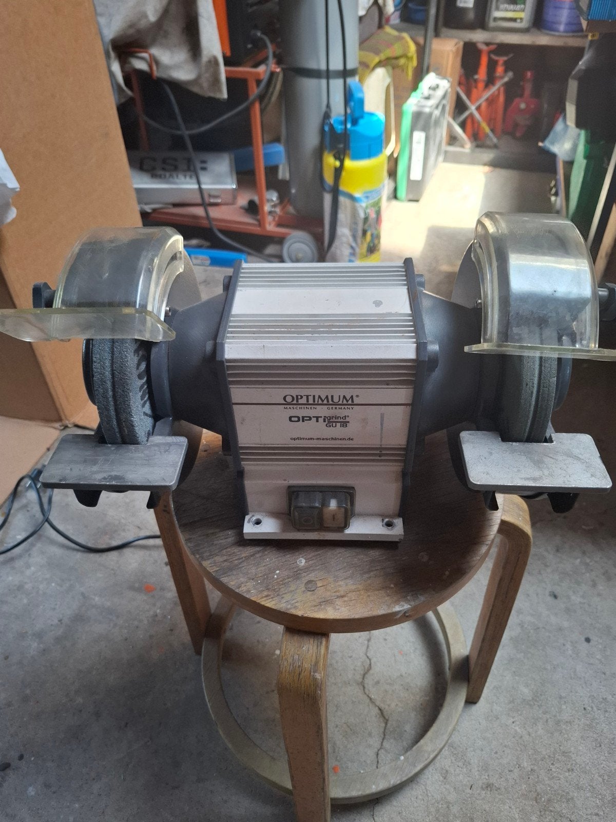 Optimum OPTIgrind GU 18 Werkbankslijpmachine, Ophalen