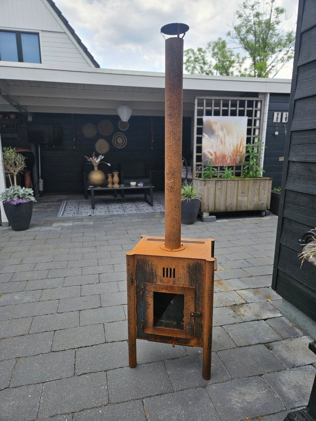 Buitenkachel, Ophalen, Gebruikt