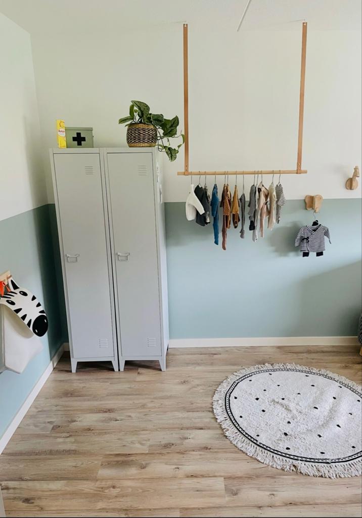 2 grijze lockerkasten Kwantum - Goede staat, Huis en Inrichting, Kasten | Lockerkasten, Gebruikt, Ophalen of Verzenden