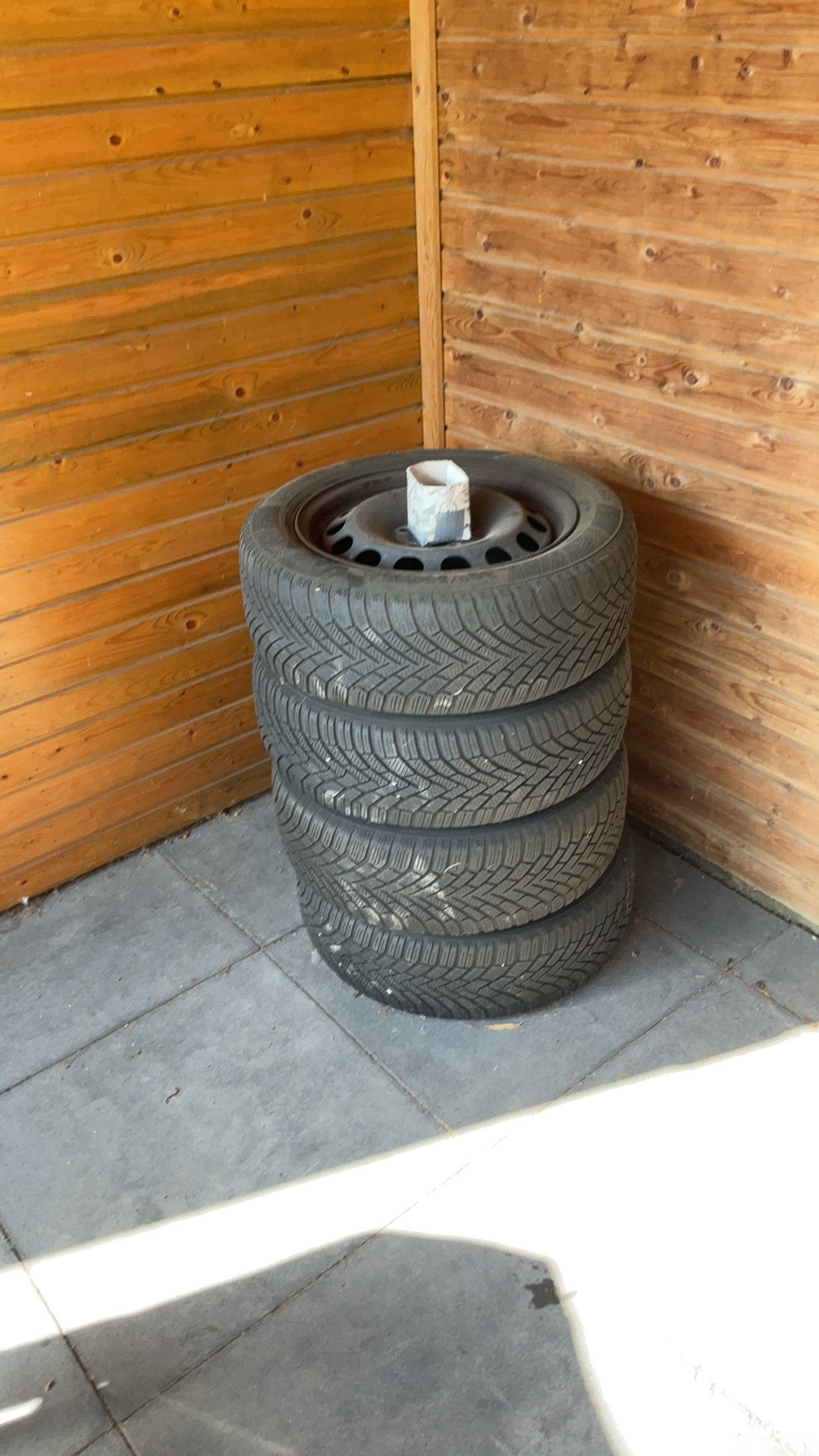 VW passat banden voor de winter, Ophalen, Gebruikt
