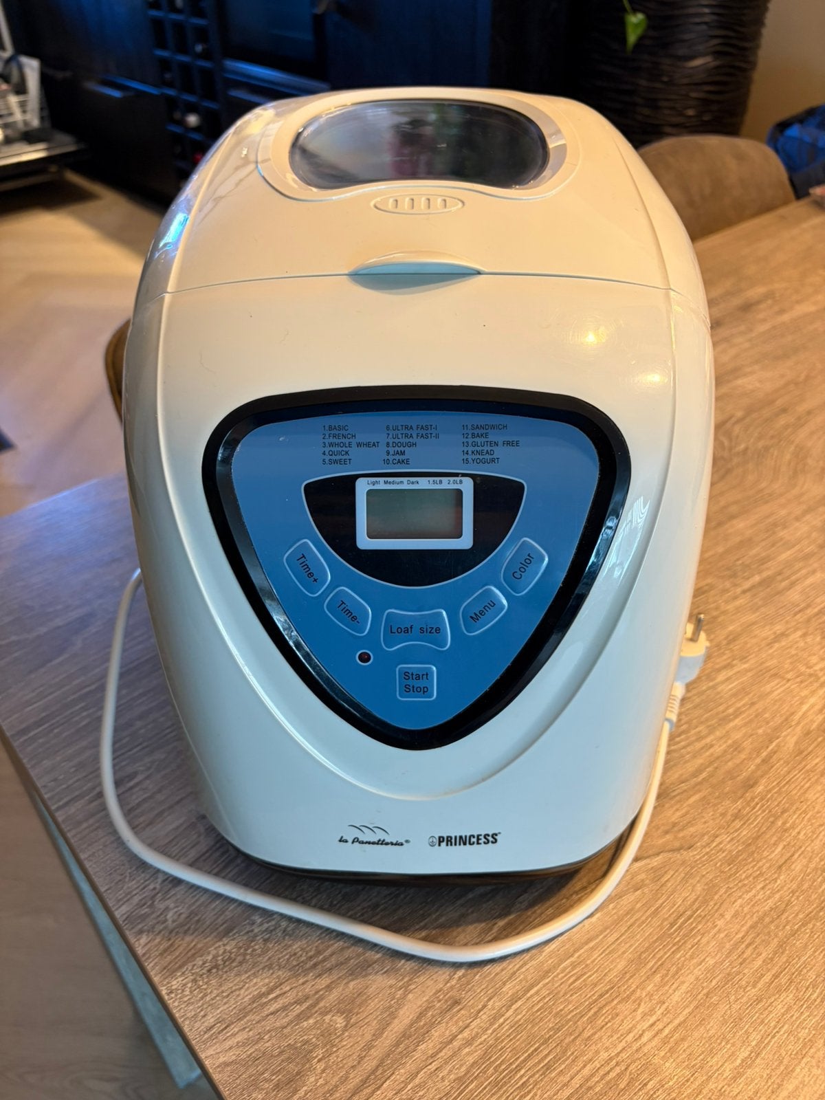 Princess Broodbakmachine - Zo goed als nieuw, Witgoed en Apparatuur, Broodbakmachines, Met timer, 800 tot 1200 gram deeg, Ophalen of Verzenden