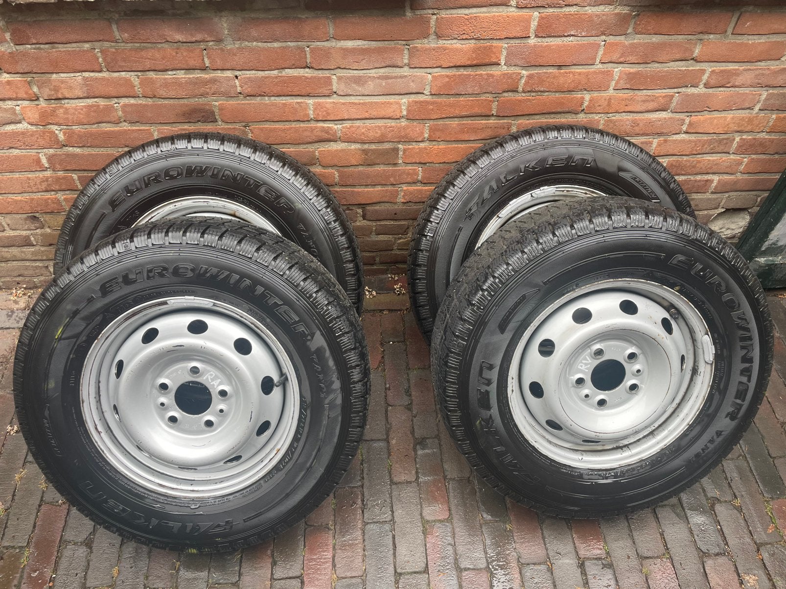 Ducato 250 Winterbanden met velgen (Camper), Ophalen, 15 inch, Banden en Velgen, Winterbanden