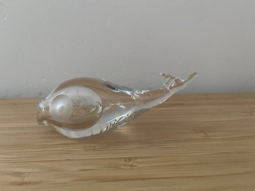 Vintage paperweight Presse Papier Hadeland Norway Walvis, Antiek en Kunst, Ophalen of Verzenden