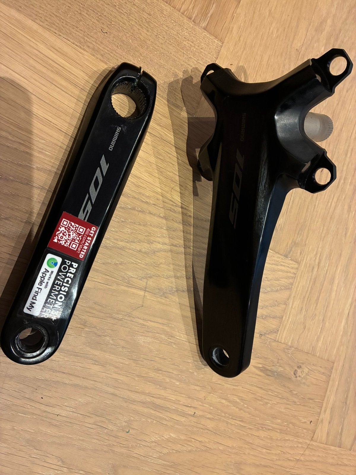 Shimano 105 FC-R7100 165mm Crankstel met 4iiii Powermeter, Nieuw, Aluminium, Racefiets, Ophalen