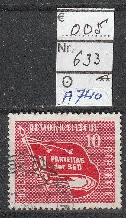 DDR SED Michel 633 Nr.A740g, Verzenden, DDR, Gestempeld