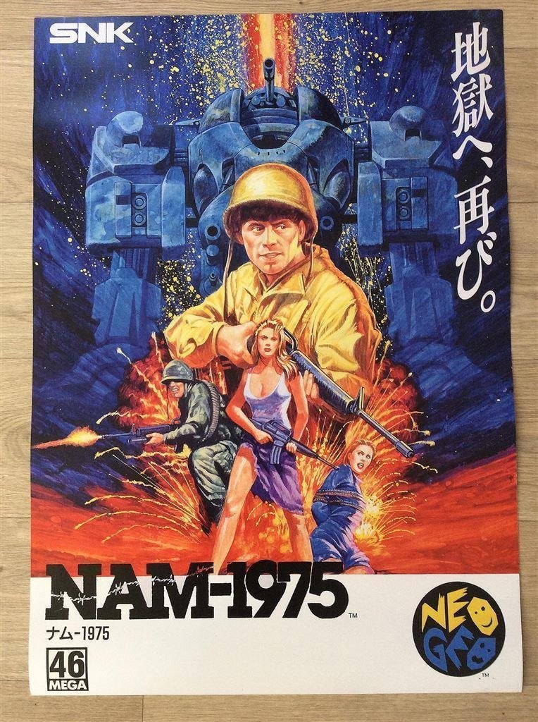 NEO GEO NAM-1975 SNK Retro Gameroom Art POSTER, Verzenden, Nieuw, A1 t/m A3, Film en Tv