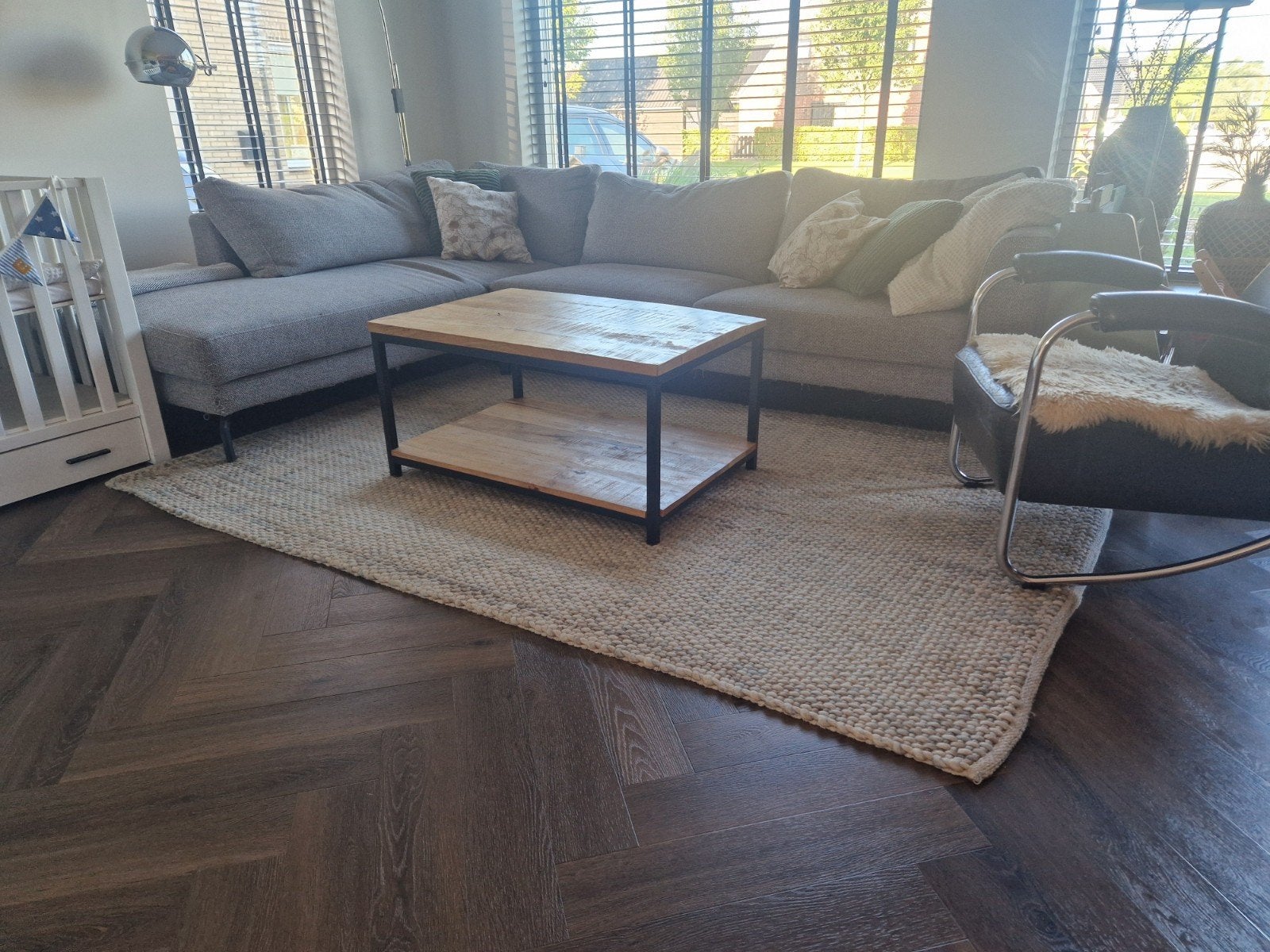 Vloerkleed Essex Zand 160x230 cm, Huis en Inrichting, Stoffering | Tapijten en Kleden, Ophalen, Gebruikt, 150 tot 200 cm, 200 cm of meer