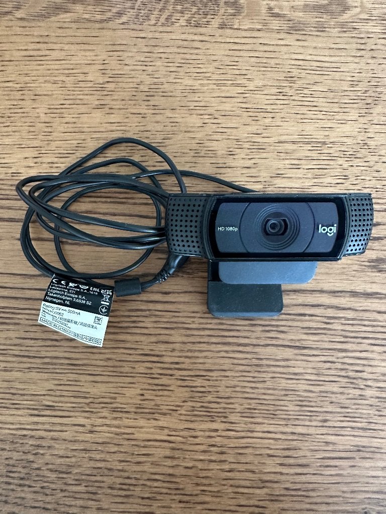 Logitech HD Pro C920 Webcam, Computers en Software, Webcams, Verzenden, Zo goed als nieuw, Bedraad, Logitec