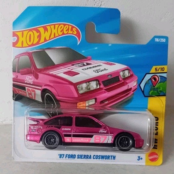 Hot Wheels '87 Ford Sierra Cosworth Super Treasure Hunt, Hobby en Vrije tijd, Modelauto's | Overige schalen, Ophalen, Nieuw, Auto