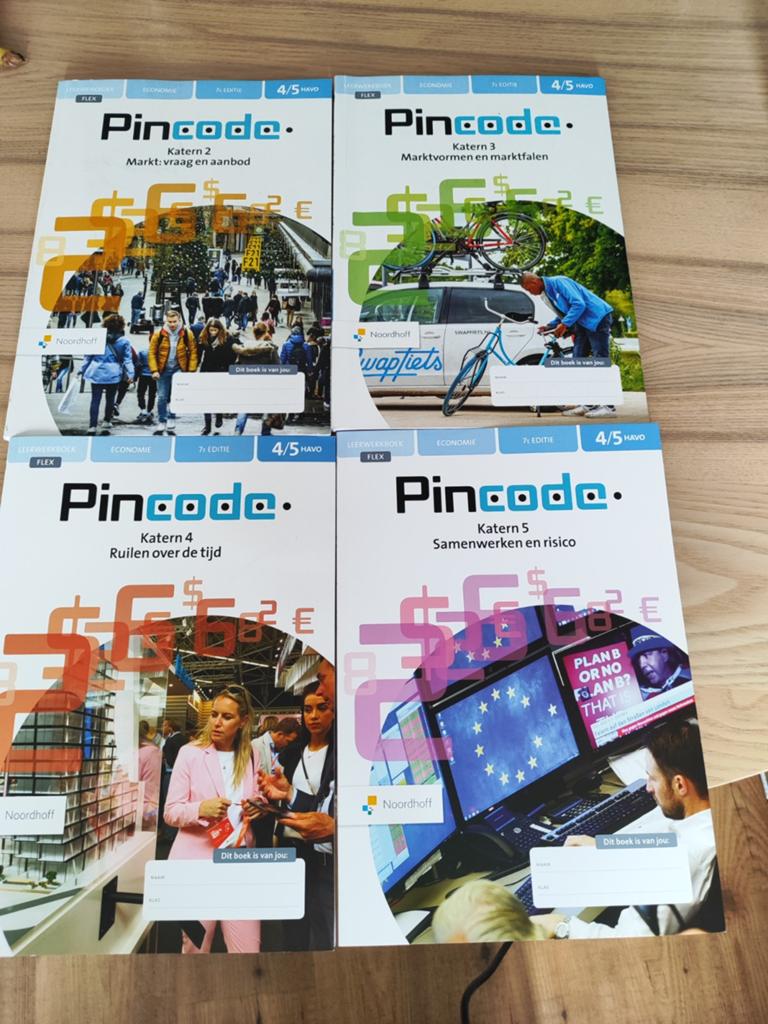 Pincode Economie 4/5 HAVO Leerwerkboek (Katern 2, 3, 4, 5), Boeken, Ophalen of Verzenden, Zo goed als nieuw, HAVO, Economie