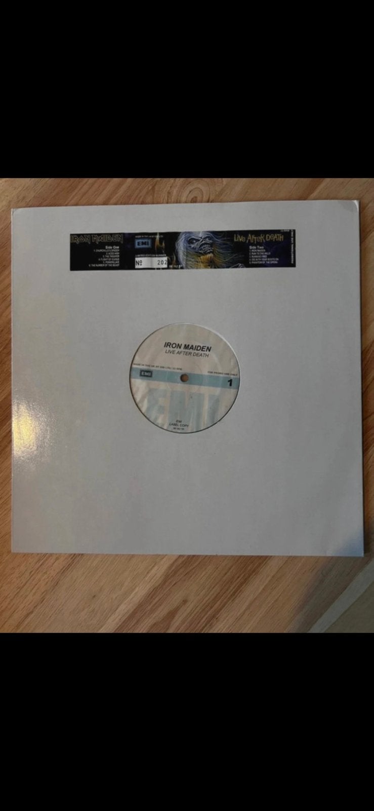 Iron Maiden  Live After Death Vinyl Promo / Test Pressing UK, Cd's en Dvd's, Ophalen, Zo goed als nieuw