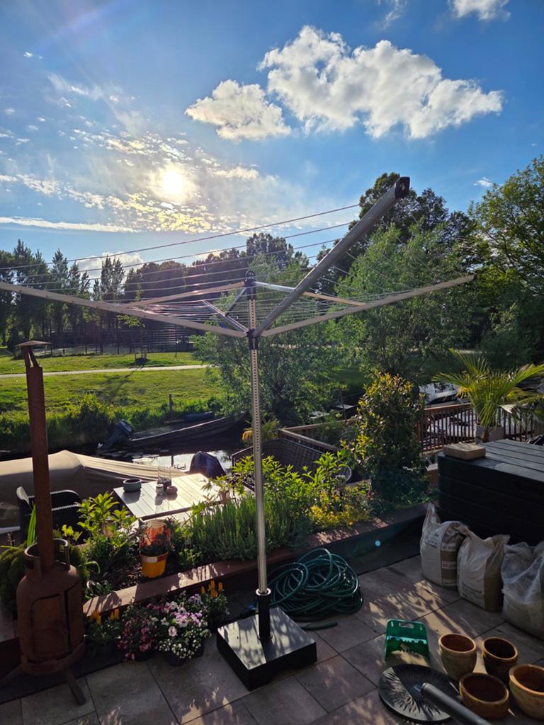 Brabantia droogmolen - Zeer soepel en in topstaat!, Tuin en Terras, Droogmolens en Wasrekken, Ophalen, Zo goed als nieuw, Droogmolen