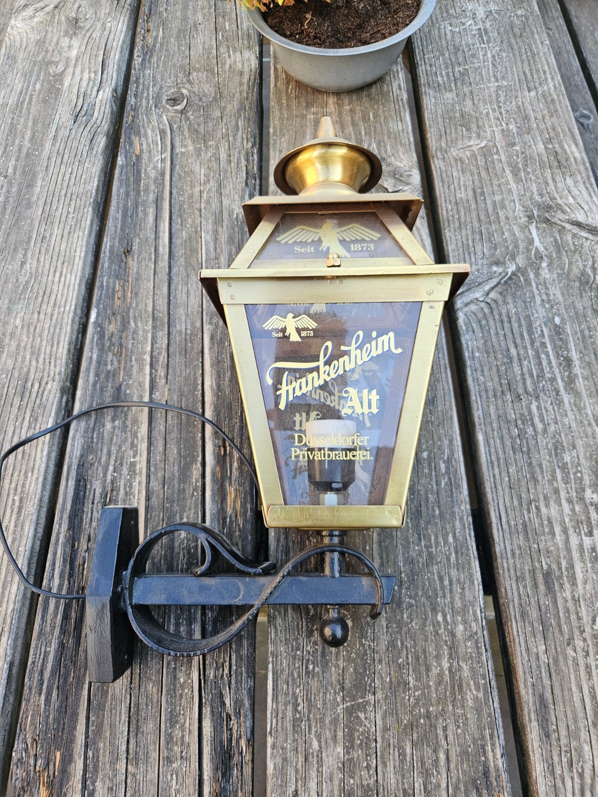 Vintage Frankenheim Alt Bier Reclame Lamp, Ophalen of Verzenden