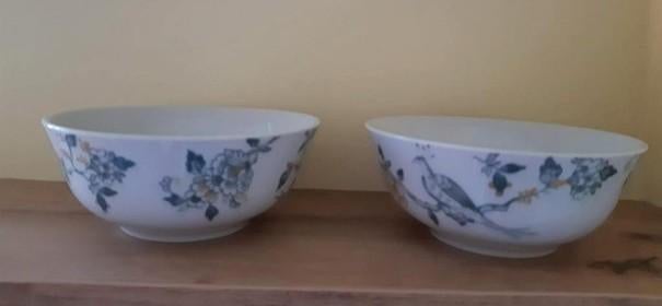 VIVO serie, peacock en bloemmotief, 2 AH schaaltjes, Huis en Inrichting, Keuken | Servies, Ophalen of Verzenden, Overige stijlen