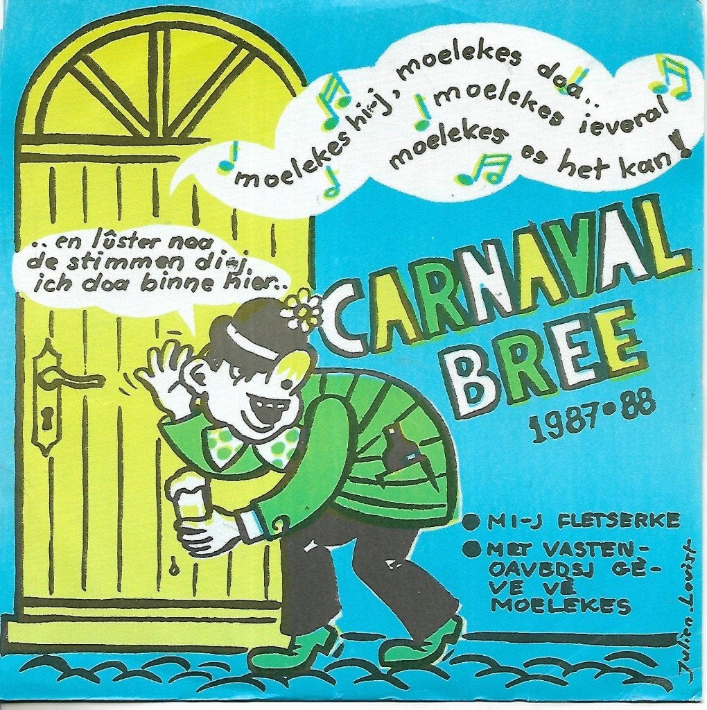 Carnaval Bree 1987-88 - Diverse artiesten, Ophalen of Verzenden, Gebruikt, 7 inch, Nederlandstalig