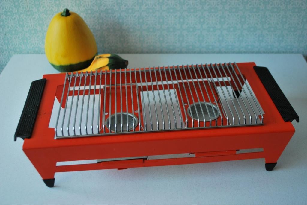 Tomado warmhouder/rechaud in oranje - Vintage staat, Ophalen of Verzenden, Metaal, Overige merken, Oranje